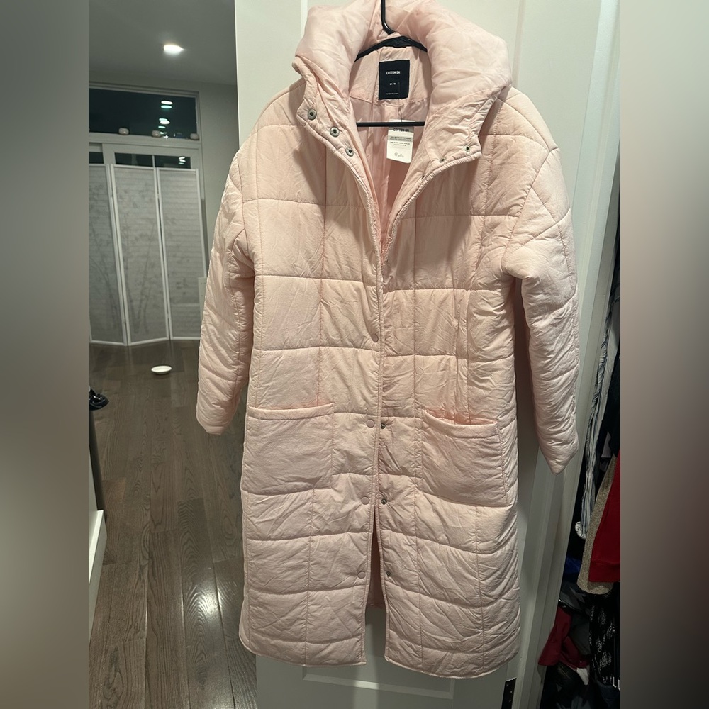 Baby pink winter jacket